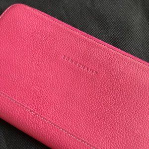 Pink Leather Longchamp Wallet